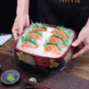 khay đựng sushi vuông cao cấp, khay sushi, khay bày sushi